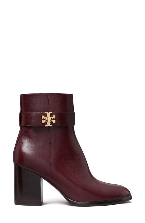 Tory Burch T Lock Bootie In Burgundy