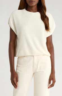 Splendid Andrea Funnel Neck Short Sleeve Sweater