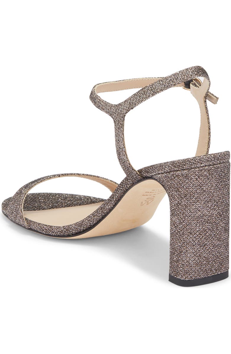 Stuart Weitzman Babette 85 Ankle Strap Sandal, Alternate, color, New Pyrite