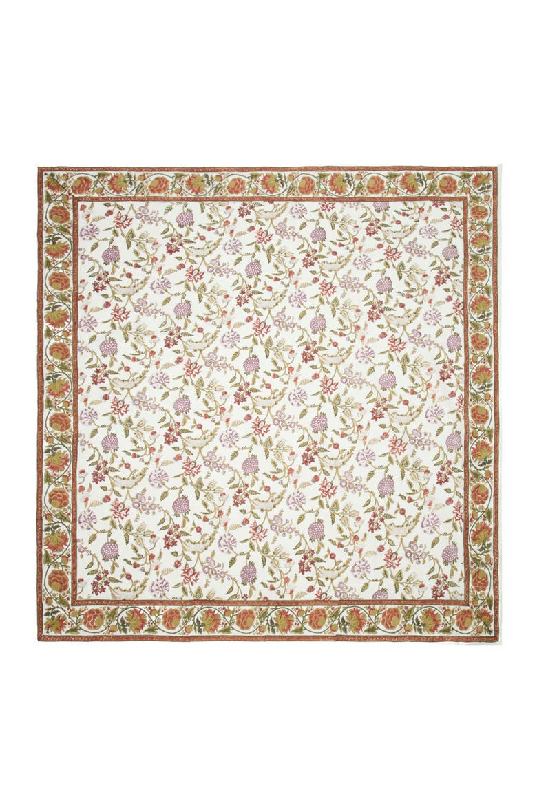 Louise Tablecloth, Main, color, Multicolor 59" x 59"