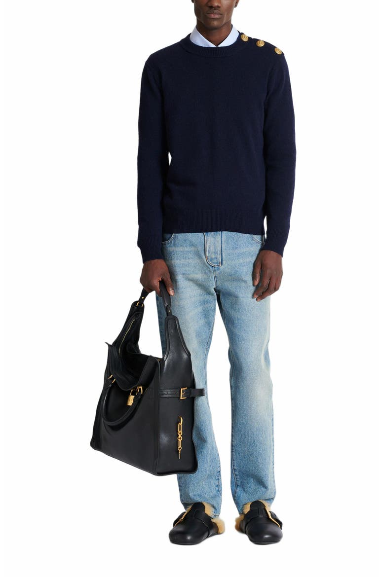 Eco-Cashmere Jumper, Alternate, color, Navy