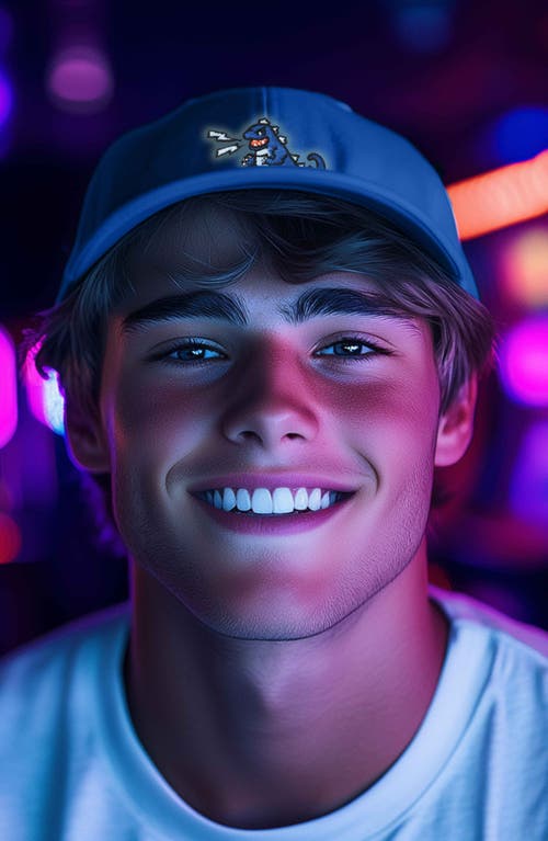 Dalix Big Lizard Cap In Teal