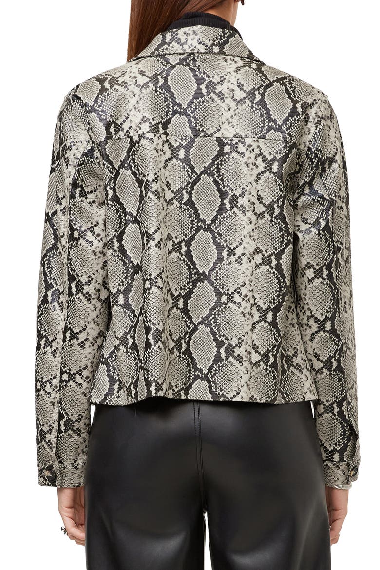 Victoria Faux Leather Jacket, Alternate, color, PRINT