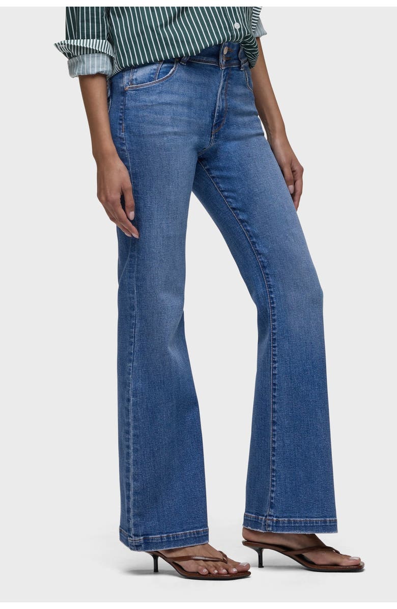 Hudson Jeans Dana Flap Pocket Flare, Alternate, color, Tranquil