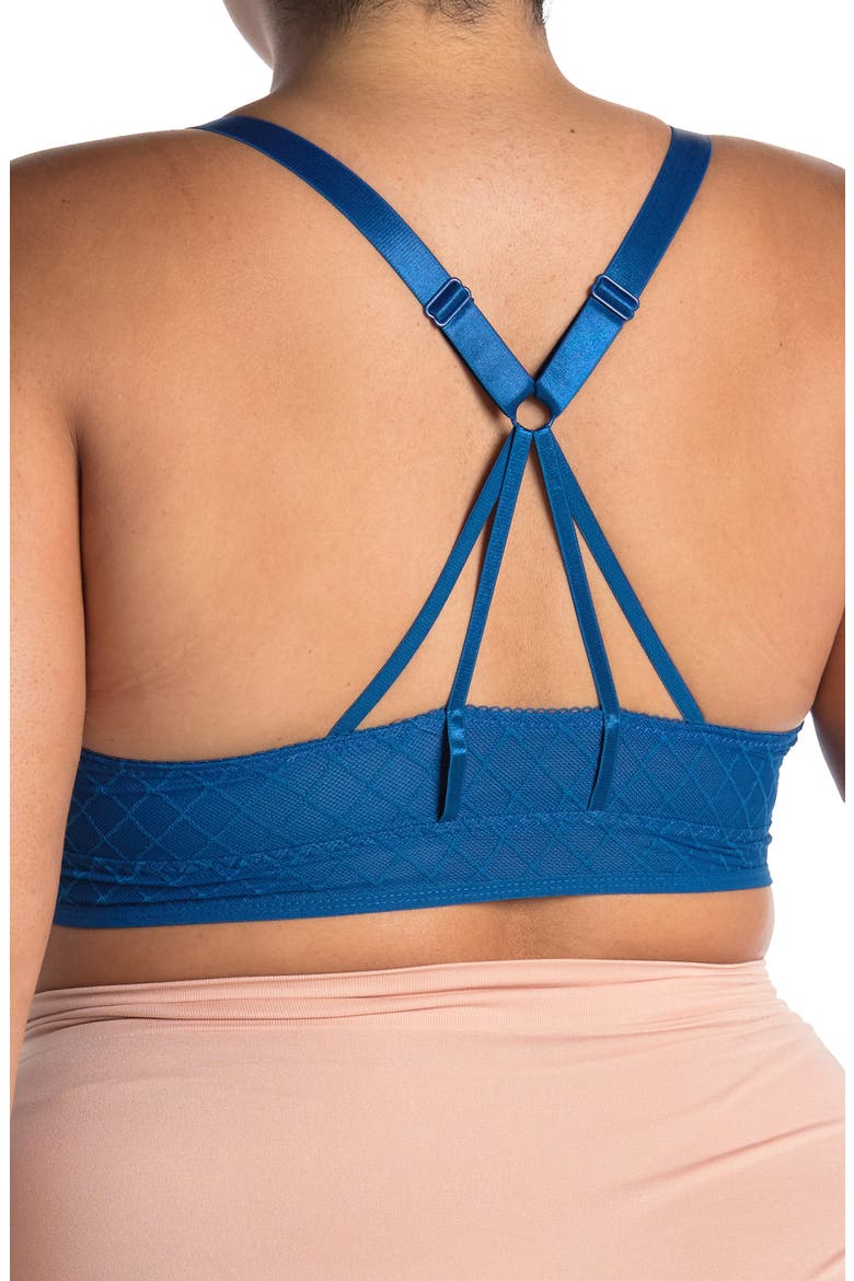 Strappy Mesh Bralette, Alternate, color, NAVY