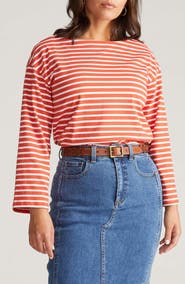 Universal Standard Montauk Breton Stripe Top