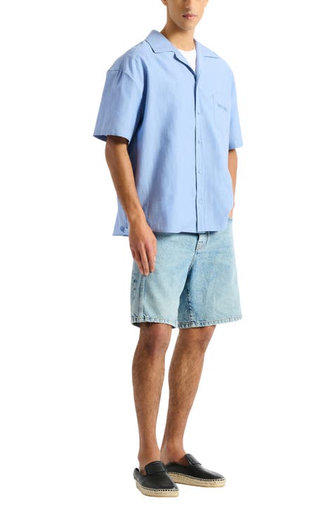 Vintage Shirt in Herringbone Poplin