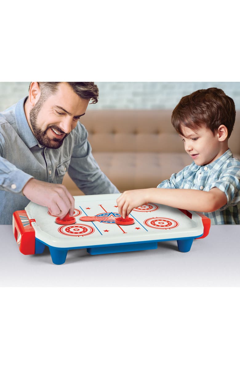 Ambassador Games Retro Arcade Electronic Air Hockey Tabletop Game, Alternate, color, Multicolored