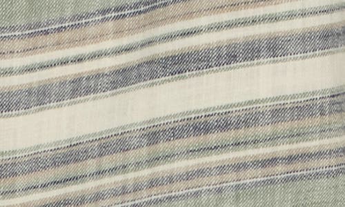 Lucky Brand San Gabriel Slub Stripe Button Up Shirt In Animal Print