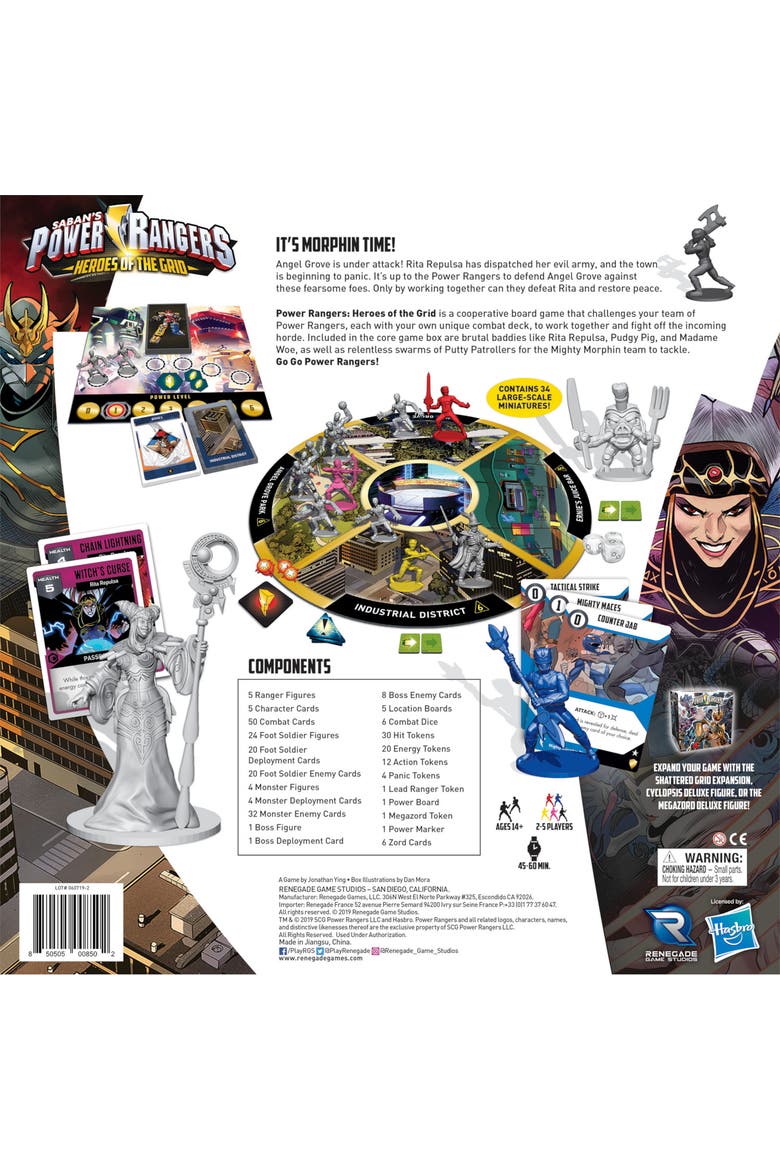 Power Rangers Heroes of the Grid Game, Alternate, color, Multicolored