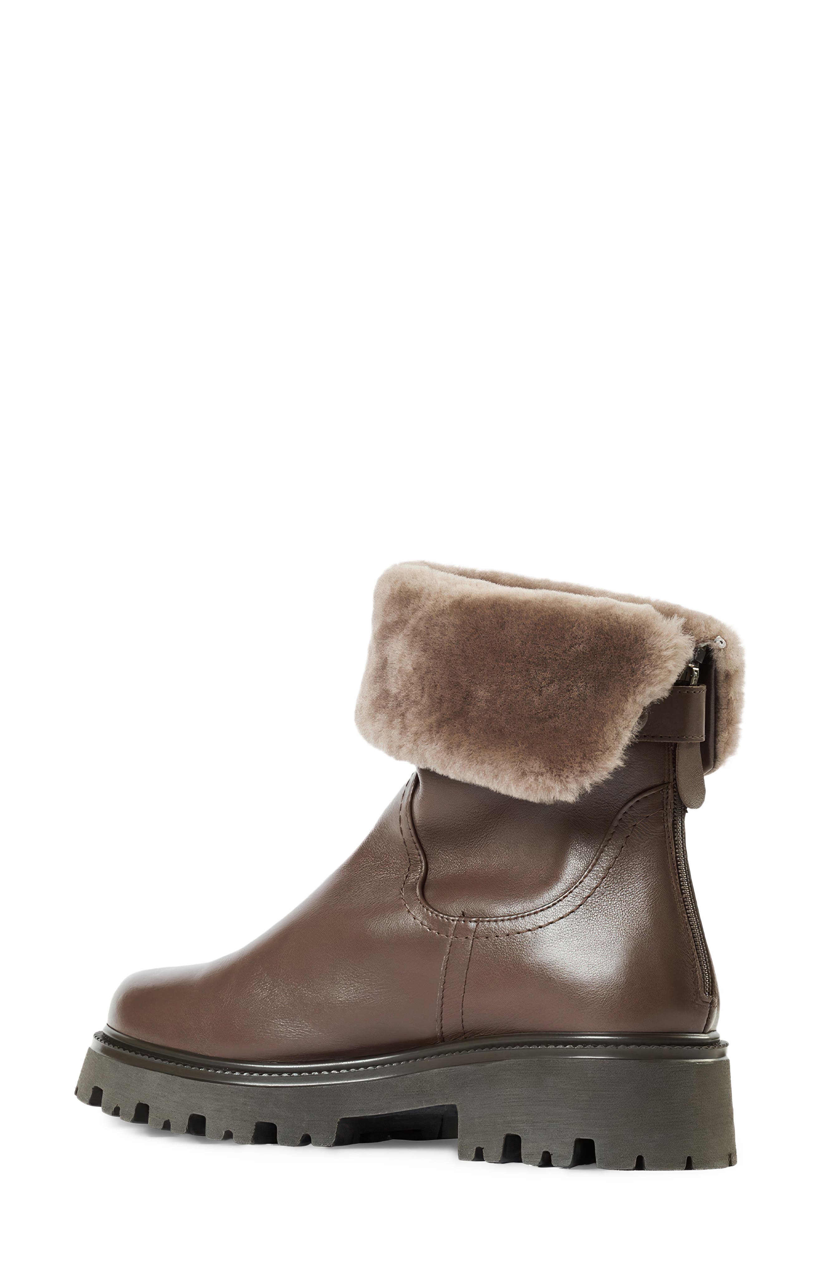 Mimi Genuine Shearling Boot, Alternate, color, ESPRESSO
