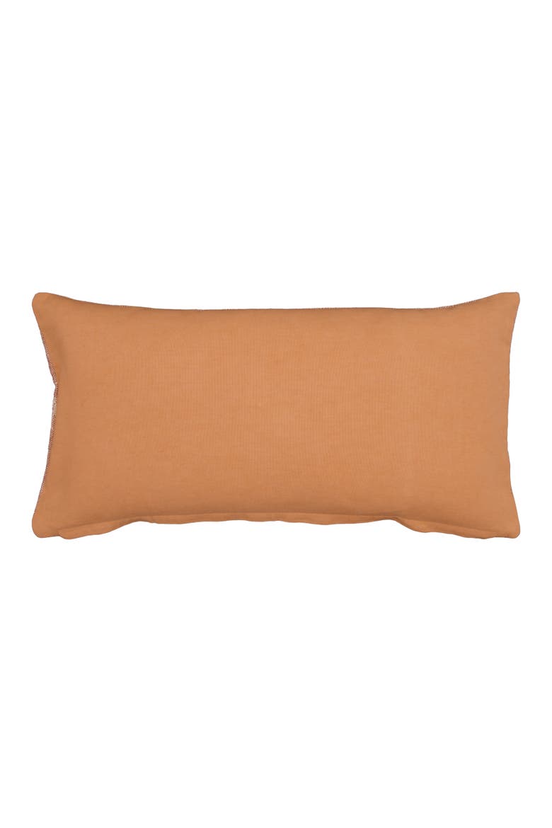 Timeless Floral Botanical Tufted Harvest Lumbar Throw Pillow 24" x 12", Alternate, color, Orange