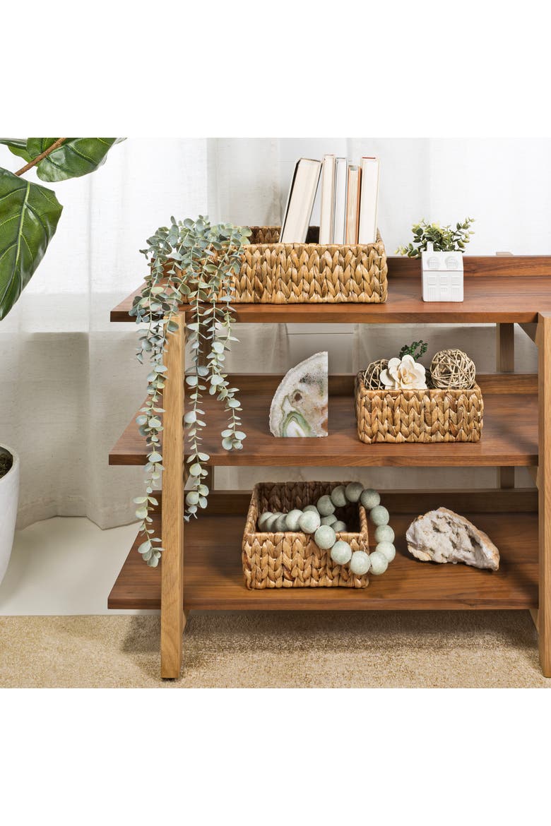Tress Minimalist Hand-Woven Hyacinth Nesting Baskets, Natural, Alternate, color, Natural