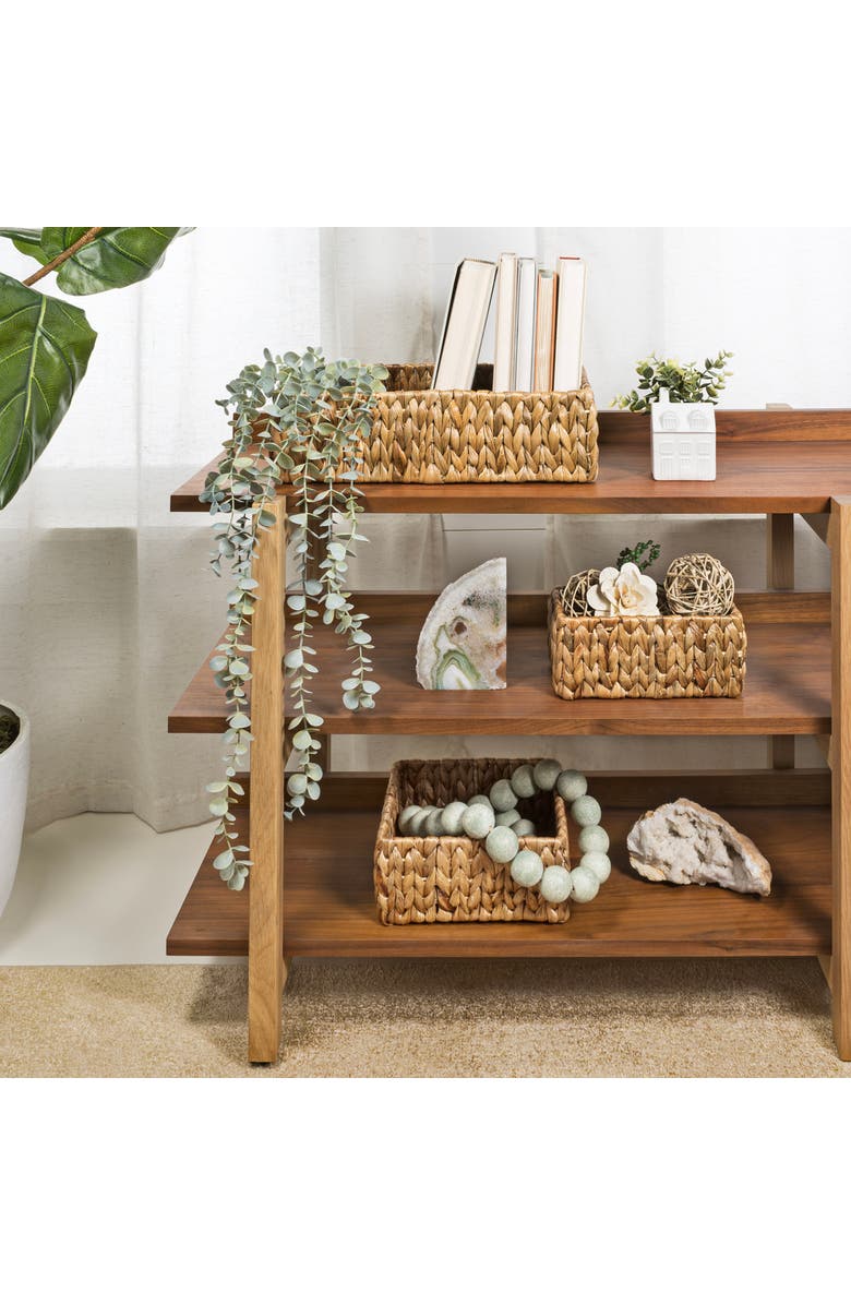 HAPPIMESS Tress Minimalist Hand-Woven Hyacinth Nesting Baskets, Natural, Alternate, color, Natural