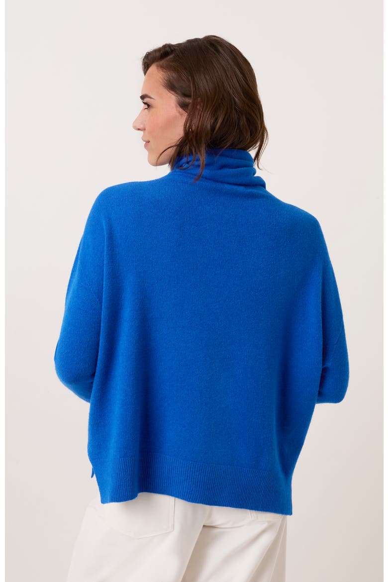 Slouchy Roll Neck Jumper, Alternate, color, Cobalt