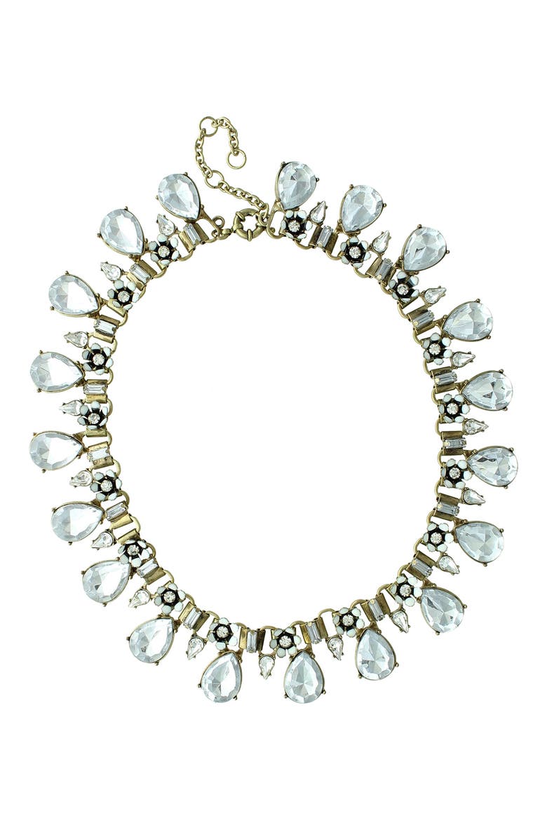 Krystle Collar Necklace, Main, color, GOLD / CLEAR