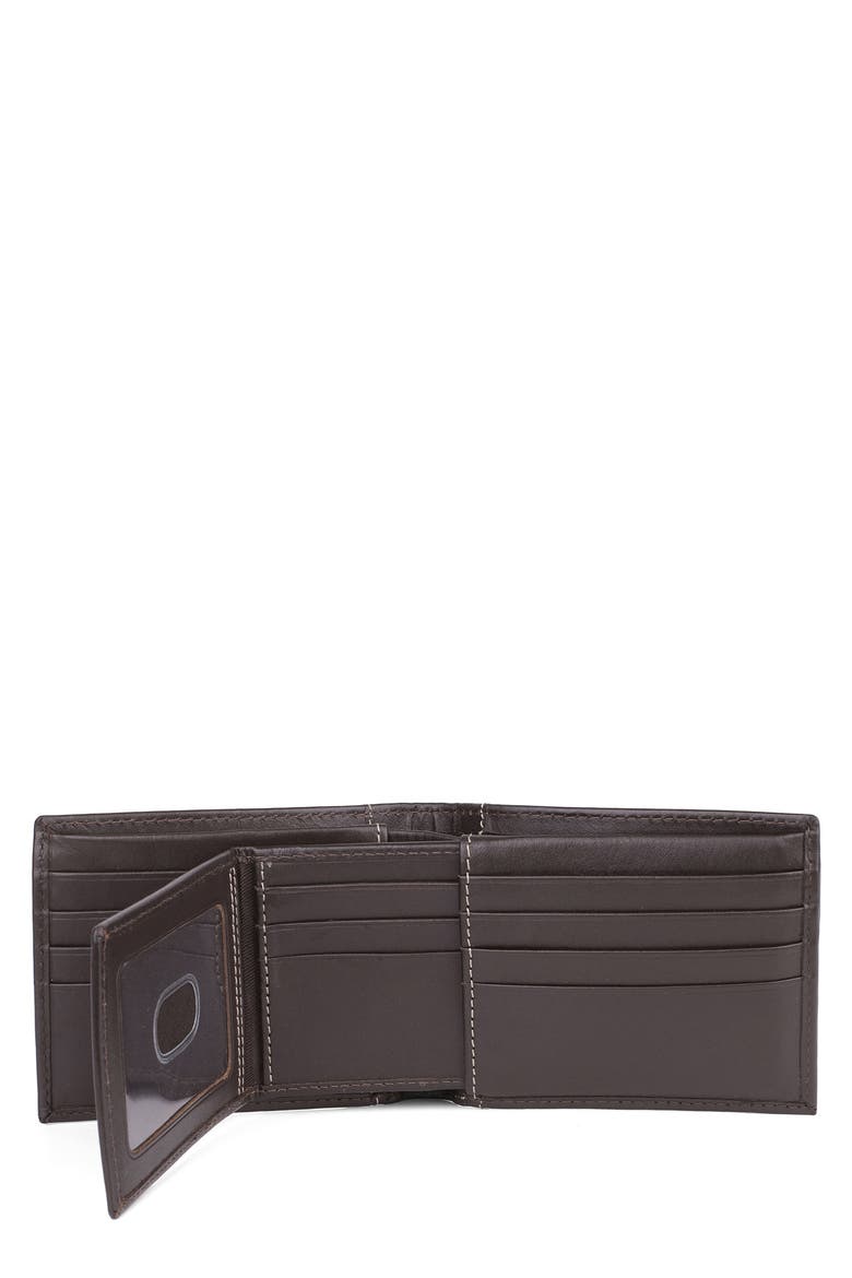 RFID Convertible Leather Thinfold Wallet, Alternate, color, BROWN