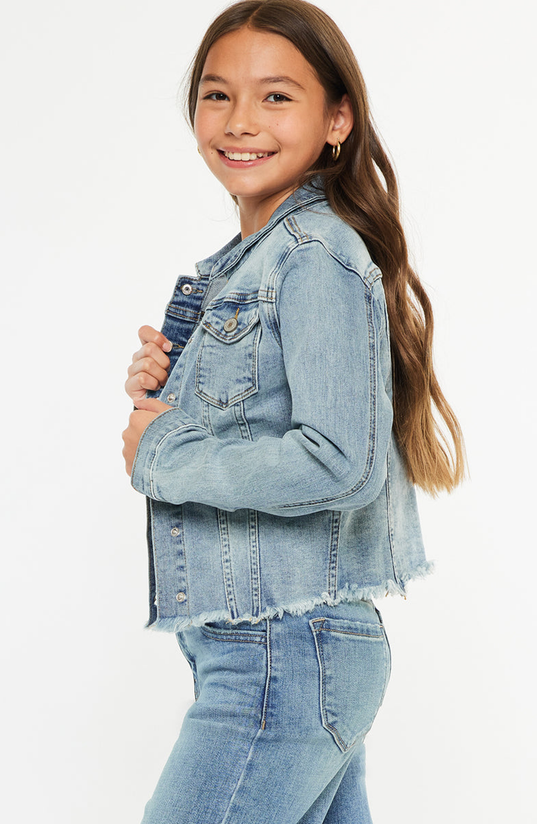 KanCan Abby Denim Jacket, Alternate, color, Medium Wash