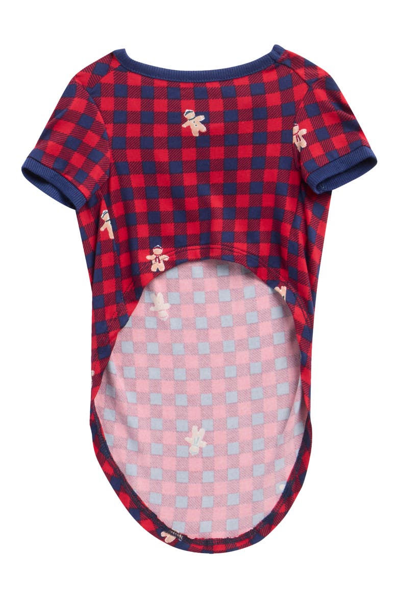 Gingerbread Dog Sleep Pajamas, Main, color, GINGERBREAD CHK