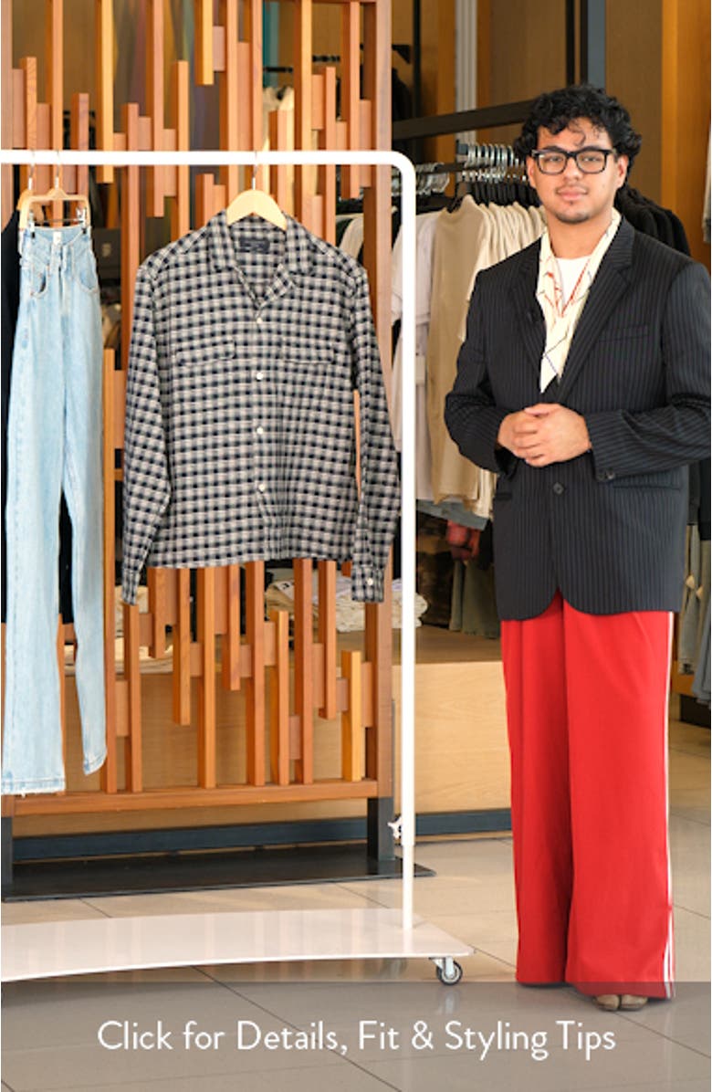 Horton Plaid Cotton Button-Up Shirt, sales video thumbnail