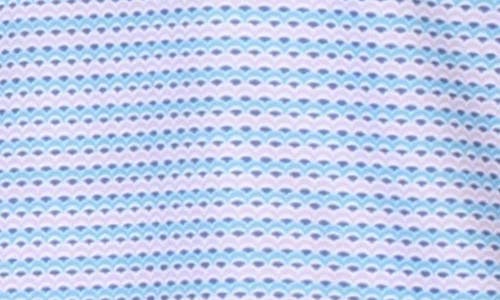 Shop Tailorbyrd Triton Stripe Performance Polo In Blue