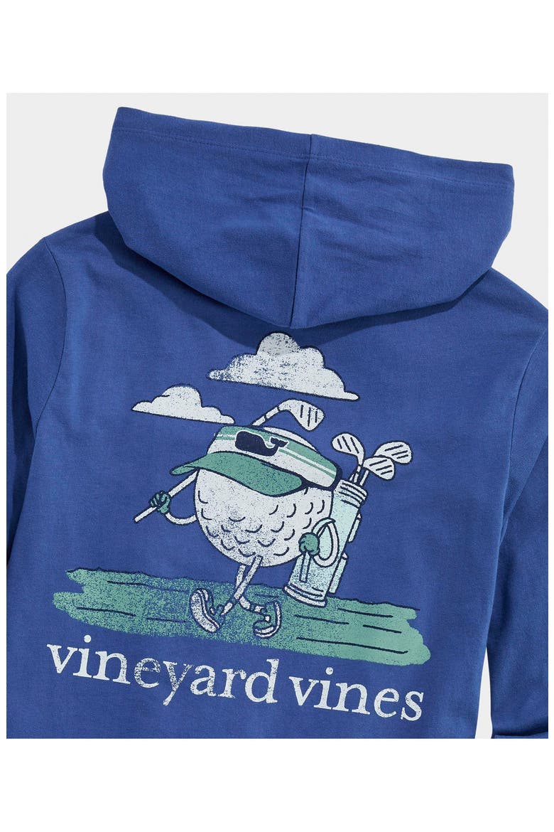Kids' Drive Fast Putt Slow Long Sleeve Hooded T-Shirt, Alternate, color, MOONSHINE
