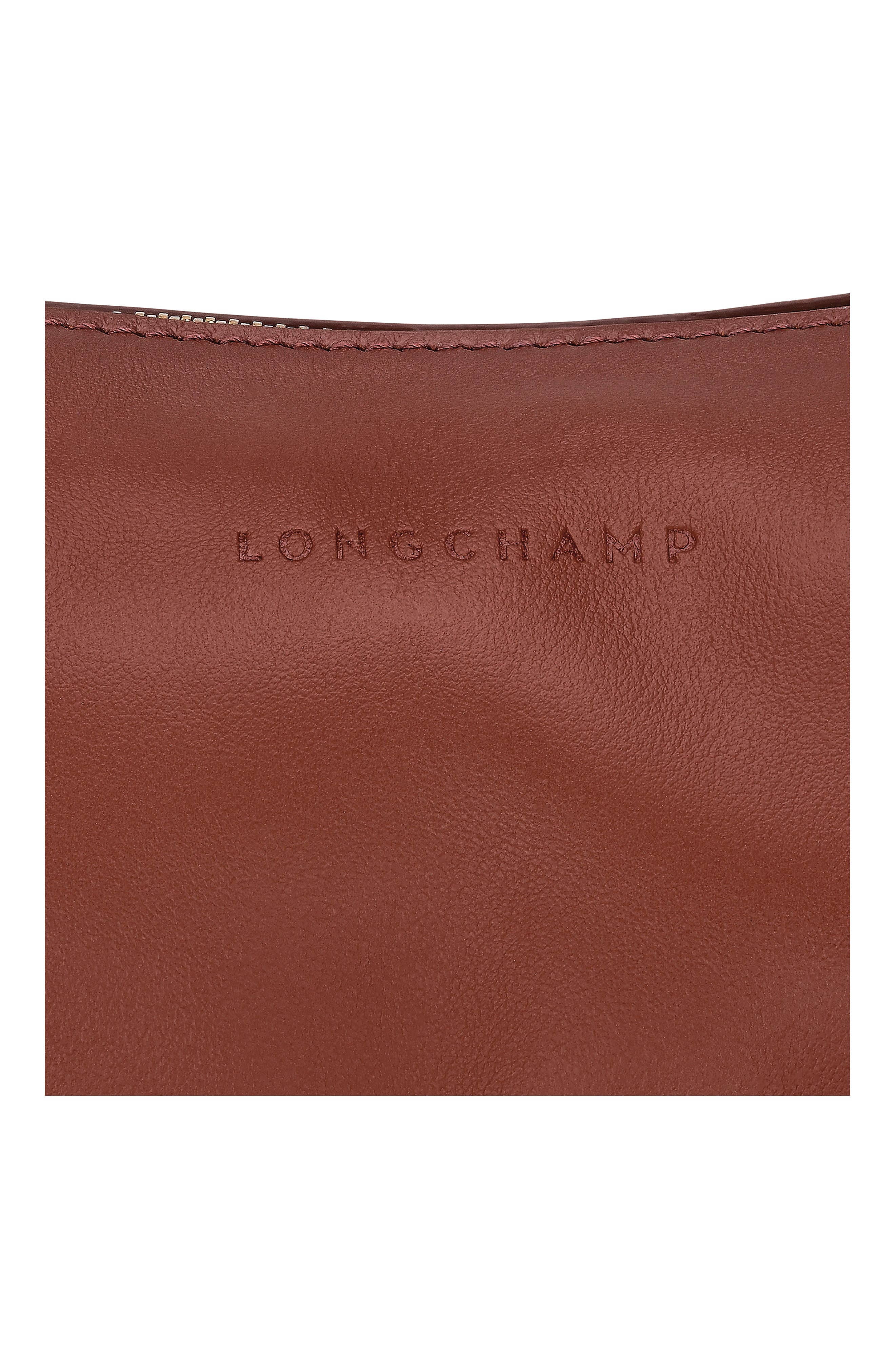 Longchamp Looong East/West Leather Shoulder Bag, Alternate, color, Tonka