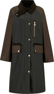 Barbour Evette Water Repellent Waxed Car Coat