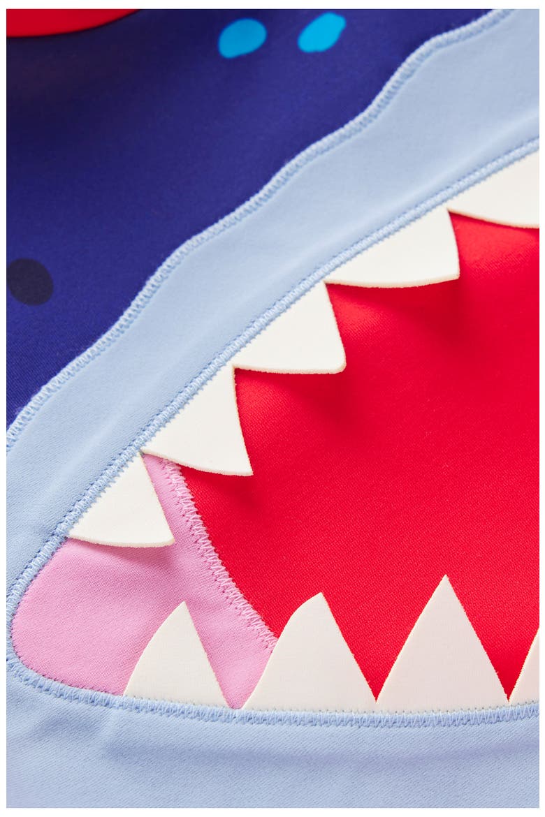 Kids' Appliqué Long Sleeve Rashguard, Alternate, color, LOGO SHARK