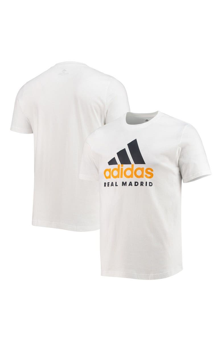 adidas Men's adidas White Real Madrid DNA Logo T-Shirt, Alternate, color, 