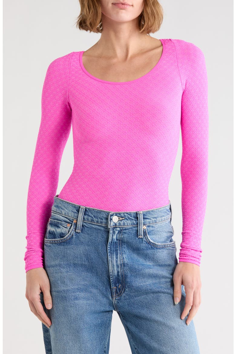 Love Letter Long Sleeve Top, Alternate, color, DREAM POP