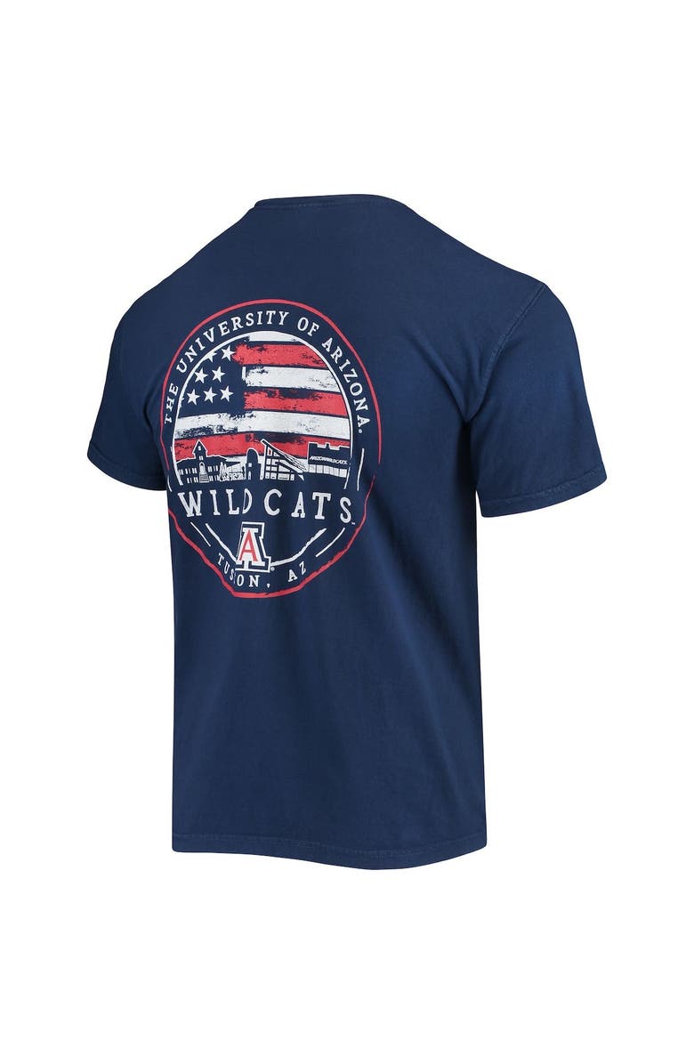 IMAGE ONE Men's Navy Arizona Wildcats Campus Americana T-Shirt, Alternate, color, 