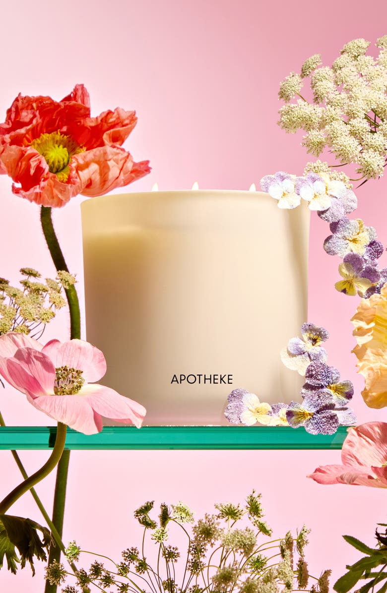 APOTHEKE Elderflower Sugar Three-Wick Scented Candle, Alternate, color, 