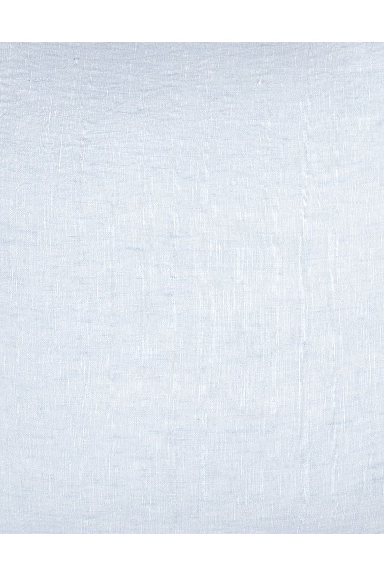 Fringe Soft Linen Pillow with Down Alternative Insert, Alternate, color, Sky Blue