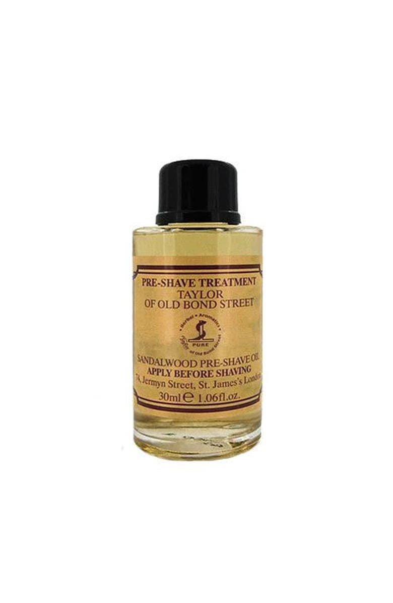 Taylor of Old Bond Street Sandalwood Pre Shave Oil, Main, color, White