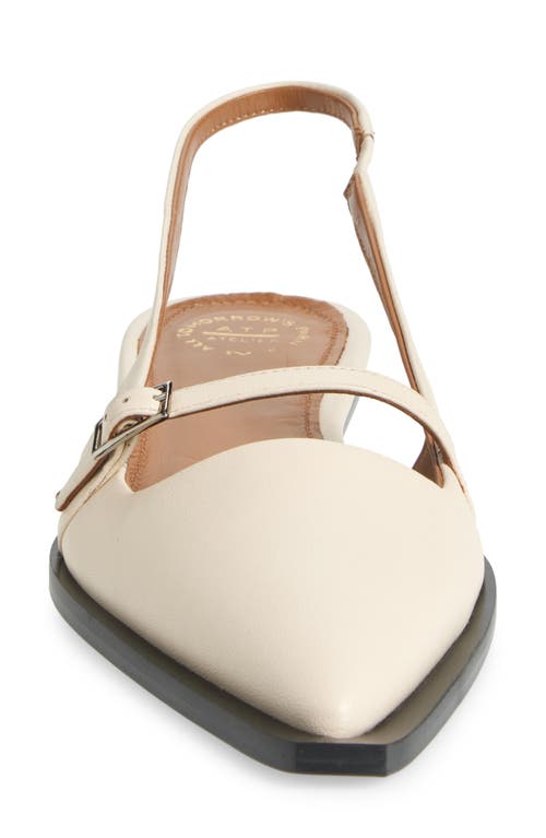 Atp Atelier Cortina Slingback Pointed Toe Flat In Linen