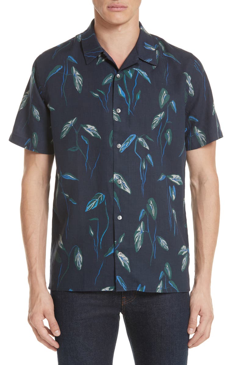PS Paul Smith Botanical Print Shirt, Main, color,