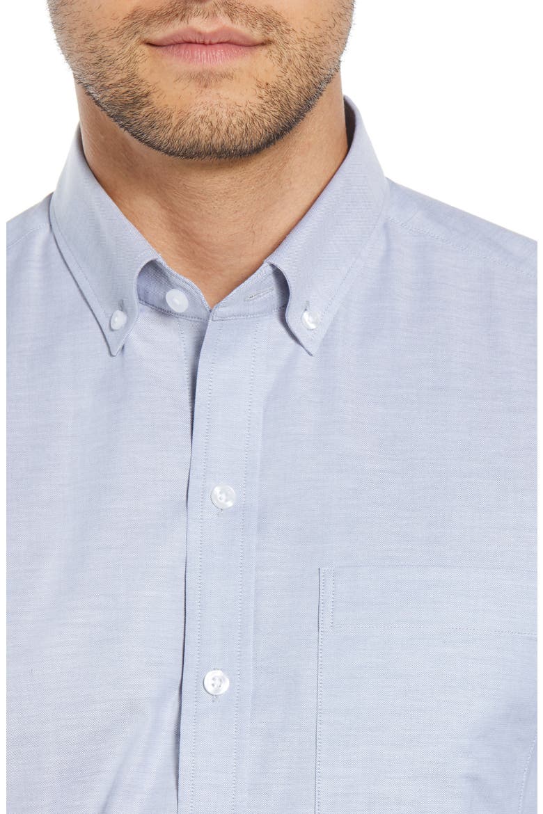 Cotton Blend Oxford Shirt, Alternate, color, FRENCH BLUE