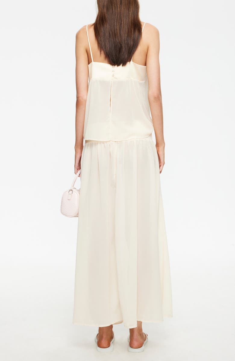 LIONESS Gracia Sleeveless Chiffon Maxi Dress, Alternate, color, Honey