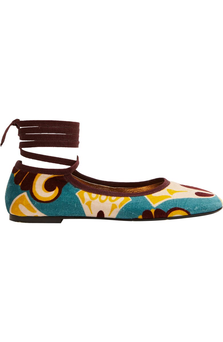 La DoubleJ Winter Ballerina Flats Dendera Light Blue, Main, color, Dendera Light Blue