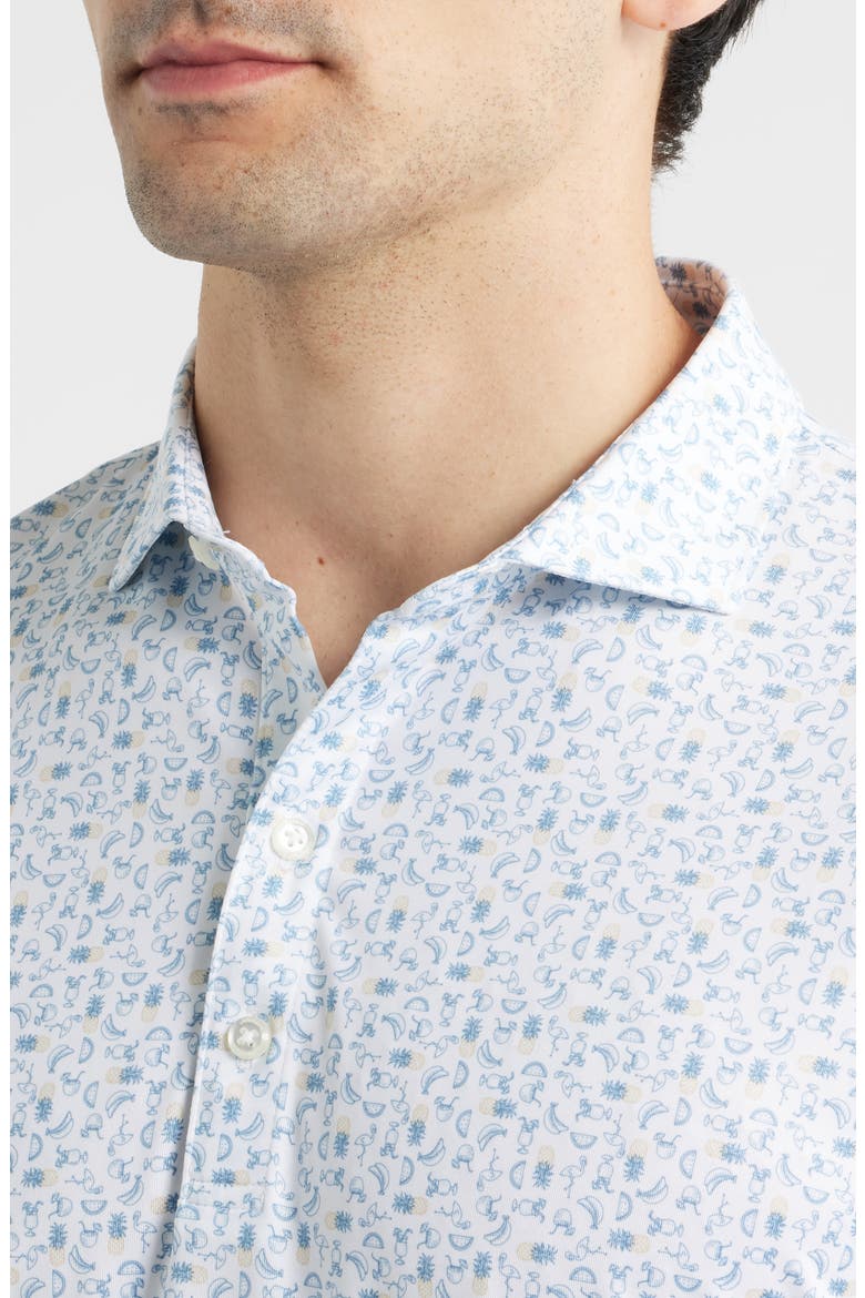 Cabana Bar Performance Jersey Polo, Alternate, color, CARBON FIBER