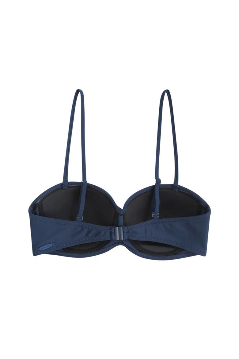Docks Plain Bandeau Bikini Top, Alternate, color, Dark Blue
