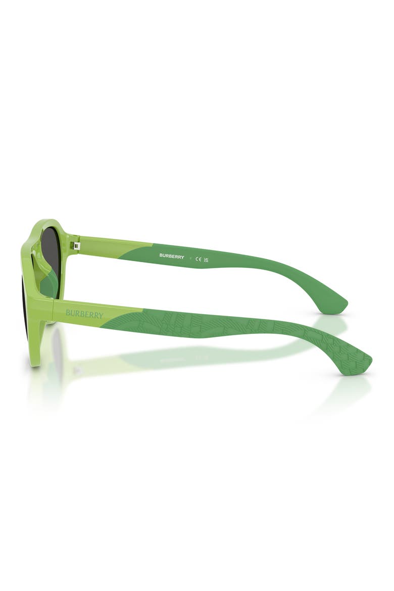 Kids' 51mm Pilot Sunglasses, Alternate, color, LIGHT GREEN / DARK GREY