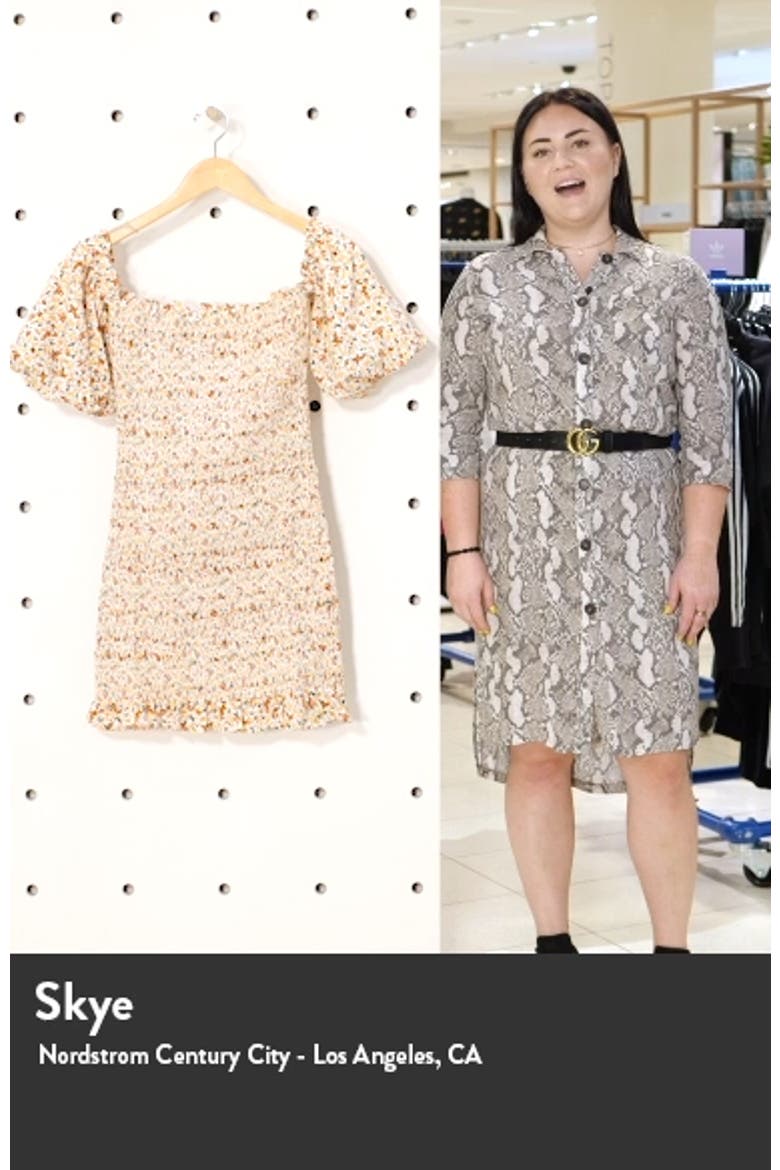 Ditsy Floral Print Off the Shoulder Minidress video