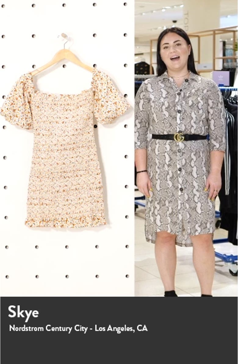 Ditsy Floral Print Off the Shoulder Minidress, sales video thumbnail