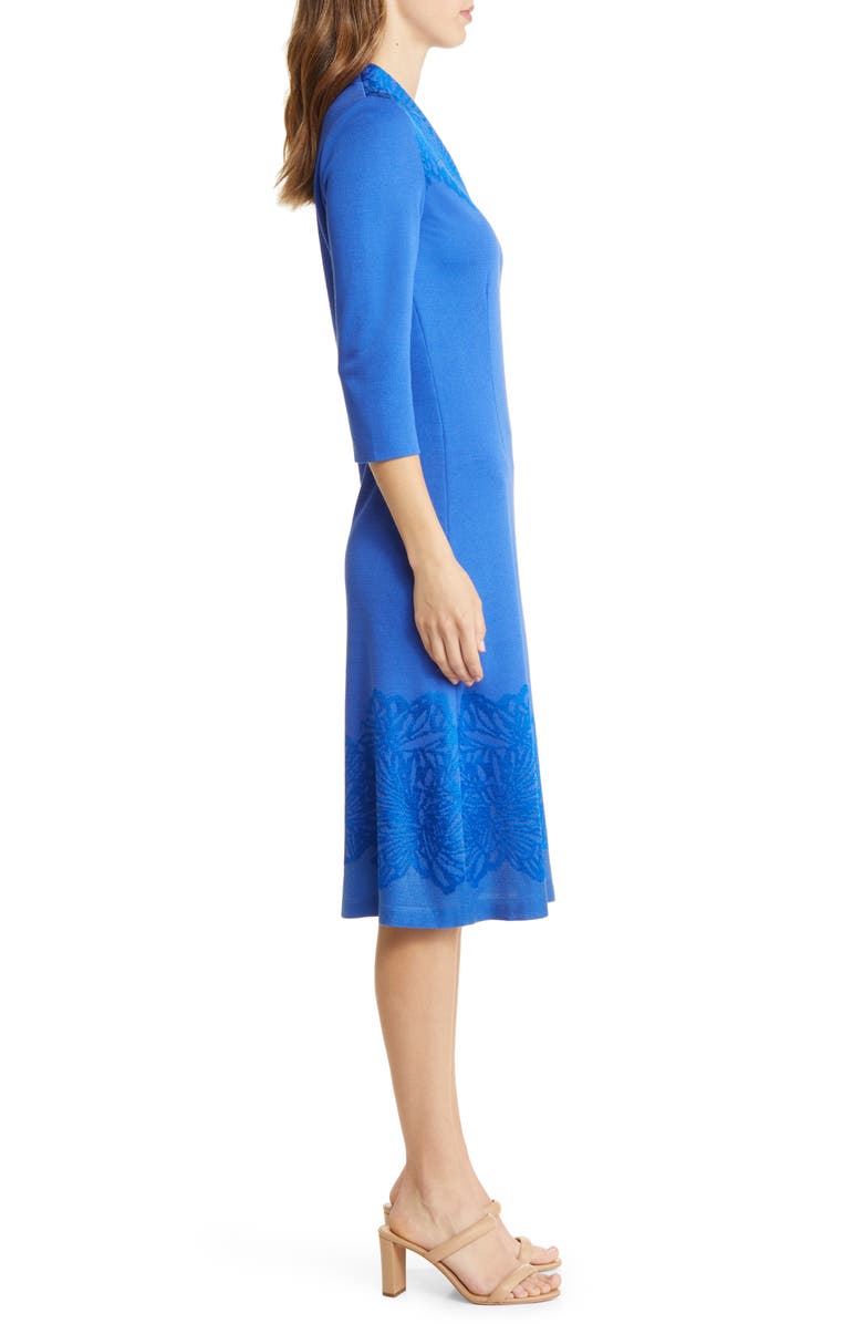 Ming Wang Jacquard Knit Dress, Alternate, color,