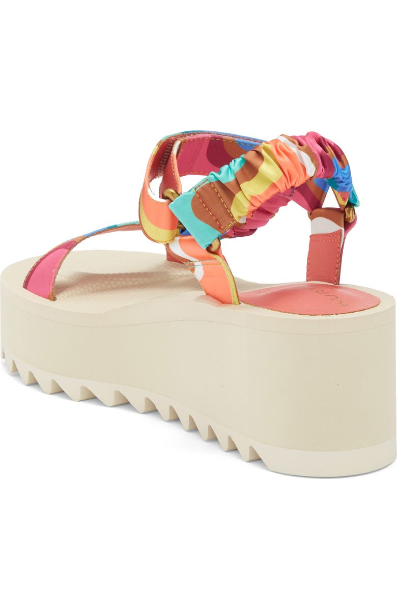 Kurt Geiger London Orion Flatform Sandal, Alternate, color, Ivory Multi