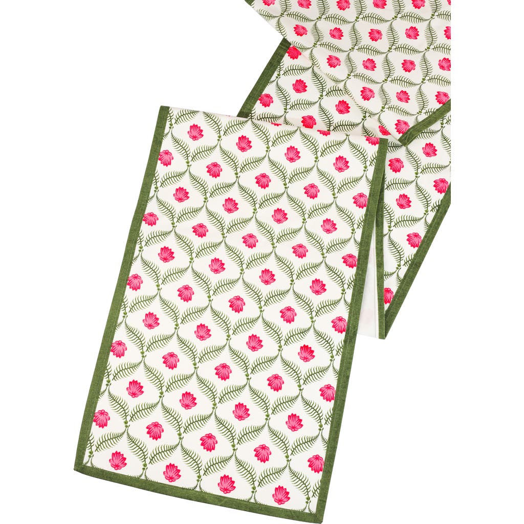 Tiramisu Print Cotton Table Runner In Multi