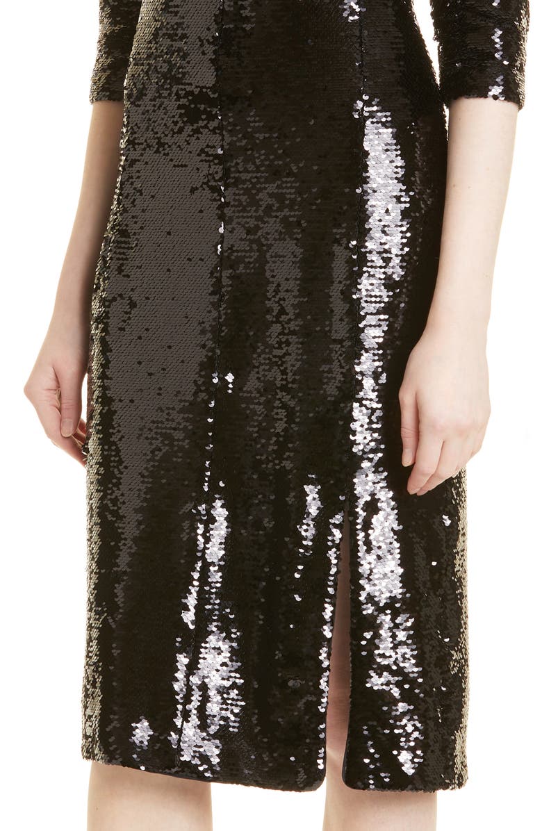 BOSS Dihera Sequin Cocktail Dress, Alternate, color, 