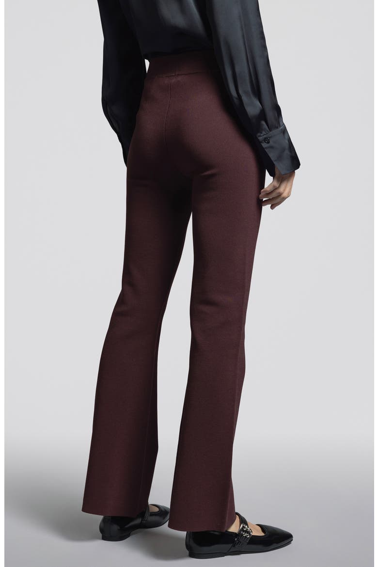 Sasha Stripe Flare Pants, Alternate, color, DARK LILAC